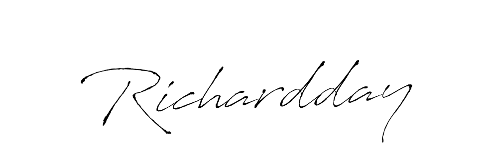 How to make Richardday signature? Antro_Vectra is a professional autograph style. Create handwritten signature for Richardday name. Richardday signature style 6 images and pictures png