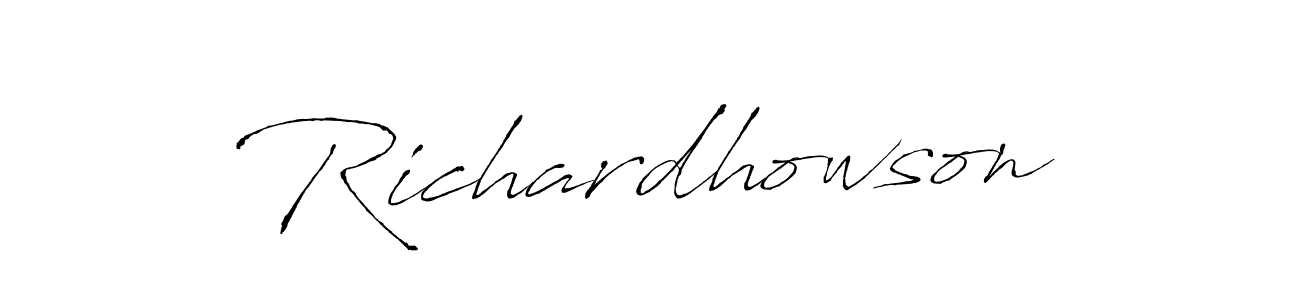 How to make Richardhowson signature? Antro_Vectra is a professional autograph style. Create handwritten signature for Richardhowson name. Richardhowson signature style 6 images and pictures png