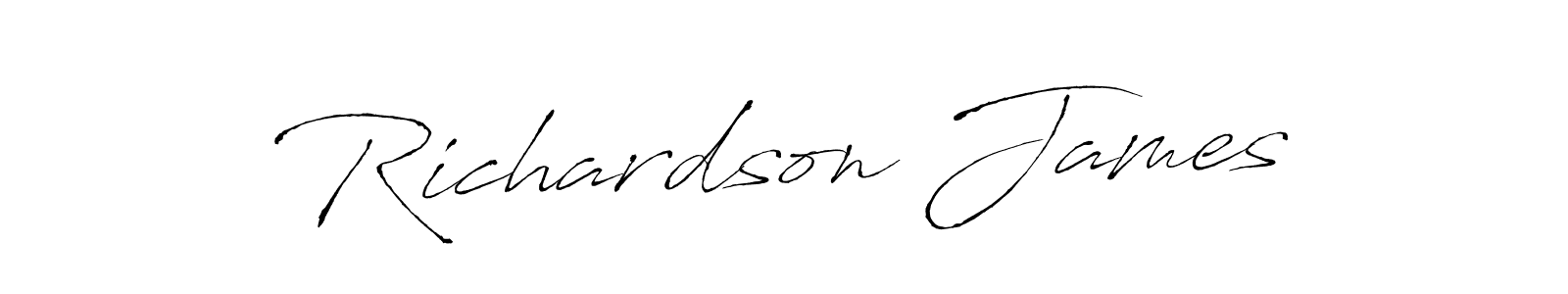 How to make Richardson James signature? Antro_Vectra is a professional autograph style. Create handwritten signature for Richardson James name. Richardson James signature style 6 images and pictures png