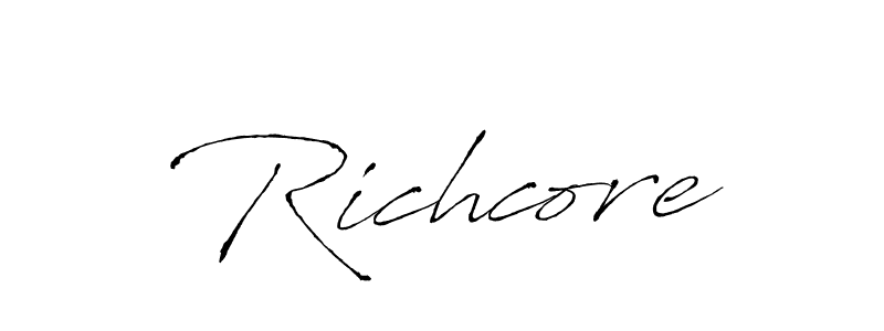 You can use this online signature creator to create a handwritten signature for the name Richcore. This is the best online autograph maker. Richcore signature style 6 images and pictures png