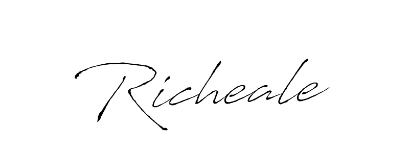 Once you've used our free online signature maker to create your best signature Antro_Vectra style, it's time to enjoy all of the benefits that Richeale name signing documents. Richeale signature style 6 images and pictures png