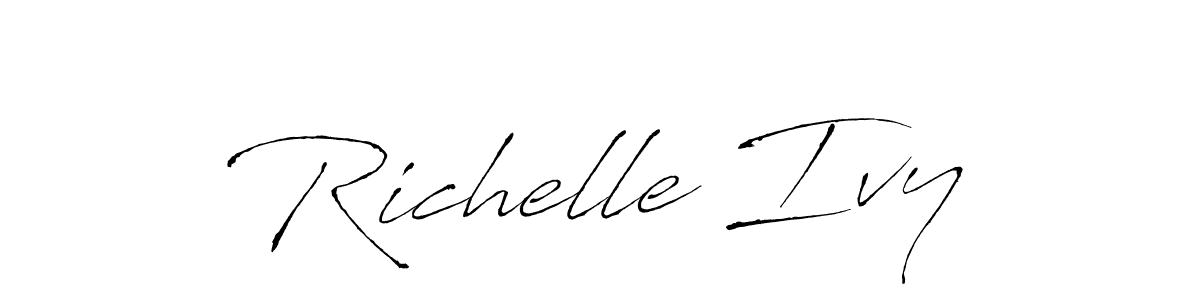 Make a short Richelle Ivy signature style. Manage your documents anywhere anytime using Antro_Vectra. Create and add eSignatures, submit forms, share and send files easily. Richelle Ivy signature style 6 images and pictures png