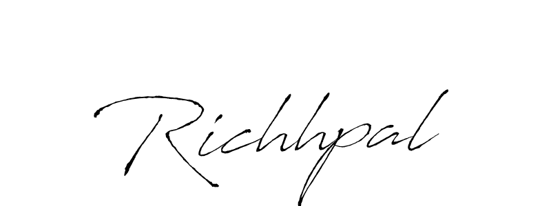 Use a signature maker to create a handwritten signature online. With this signature software, you can design (Antro_Vectra) your own signature for name Richhpal. Richhpal signature style 6 images and pictures png