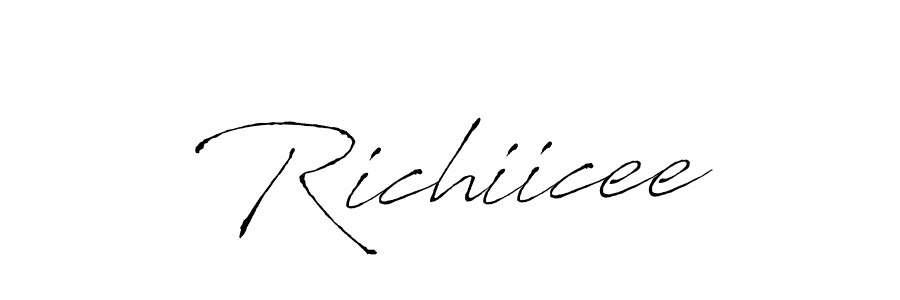 Make a short Richiicee signature style. Manage your documents anywhere anytime using Antro_Vectra. Create and add eSignatures, submit forms, share and send files easily. Richiicee signature style 6 images and pictures png