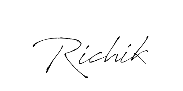 Make a beautiful signature design for name Richik. Use this online signature maker to create a handwritten signature for free. Richik signature style 6 images and pictures png