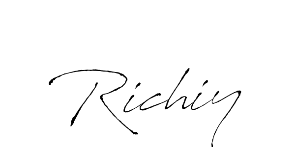 It looks lik you need a new signature style for name Richiy. Design unique handwritten (Antro_Vectra) signature with our free signature maker in just a few clicks. Richiy signature style 6 images and pictures png