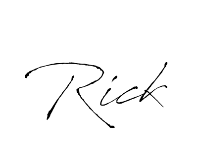 Rick stylish signature style. Best Handwritten Sign (Antro_Vectra) for my name. Handwritten Signature Collection Ideas for my name Rick. Rick signature style 6 images and pictures png