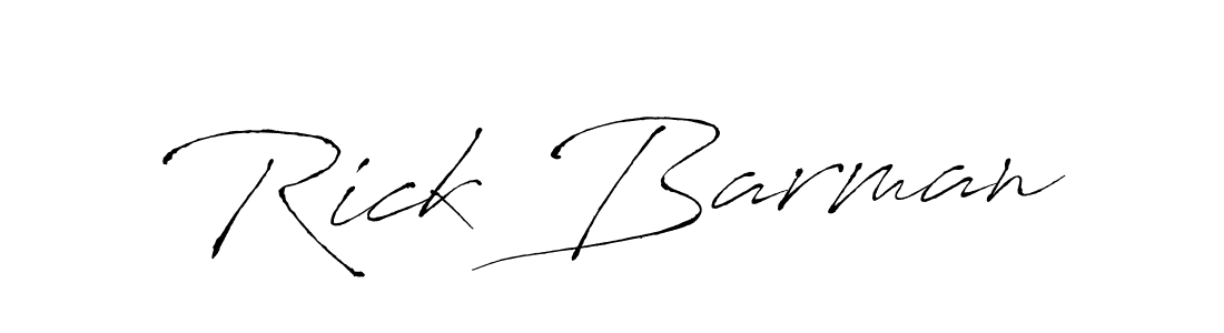 How to make Rick Barman name signature. Use Antro_Vectra style for creating short signs online. This is the latest handwritten sign. Rick Barman signature style 6 images and pictures png