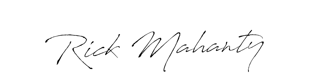 Antro_Vectra is a professional signature style that is perfect for those who want to add a touch of class to their signature. It is also a great choice for those who want to make their signature more unique. Get Rick Mahanty name to fancy signature for free. Rick Mahanty signature style 6 images and pictures png