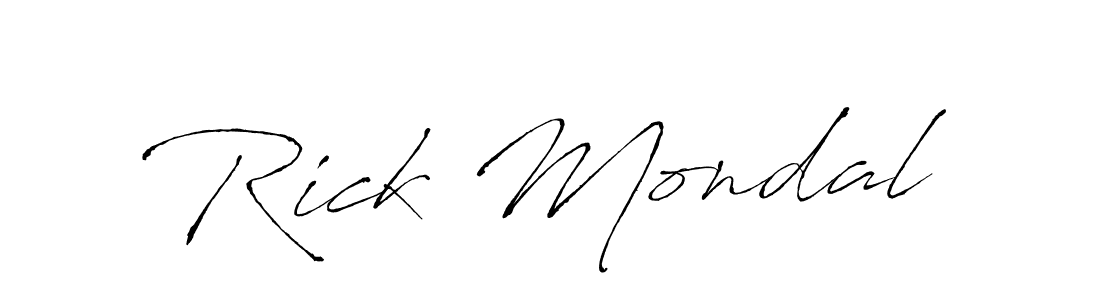 Similarly Antro_Vectra is the best handwritten signature design. Signature creator online .You can use it as an online autograph creator for name Rick Mondal. Rick Mondal signature style 6 images and pictures png