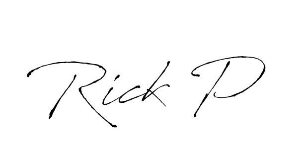 Also we have Rick P name is the best signature style. Create professional handwritten signature collection using Antro_Vectra autograph style. Rick P signature style 6 images and pictures png