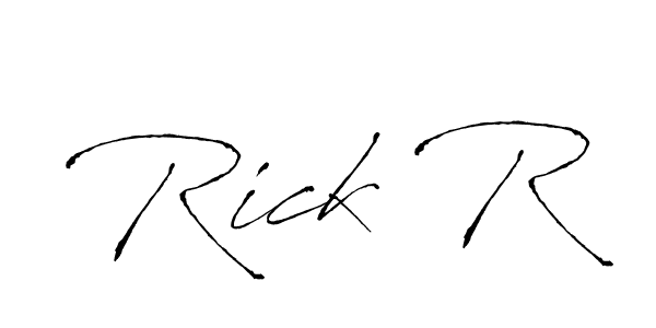 Make a beautiful signature design for name Rick R. With this signature (Antro_Vectra) style, you can create a handwritten signature for free. Rick R signature style 6 images and pictures png