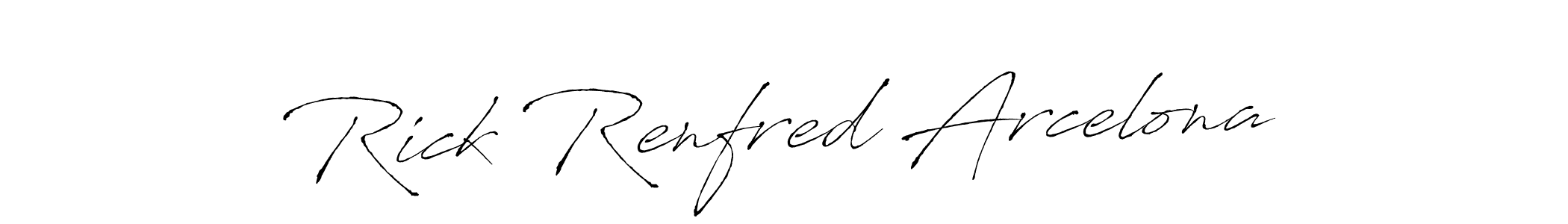 Similarly Antro_Vectra is the best handwritten signature design. Signature creator online .You can use it as an online autograph creator for name Rick Renfred Arcelona. Rick Renfred Arcelona signature style 6 images and pictures png