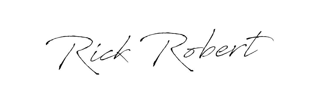 How to make Rick Robert name signature. Use Antro_Vectra style for creating short signs online. This is the latest handwritten sign. Rick Robert signature style 6 images and pictures png