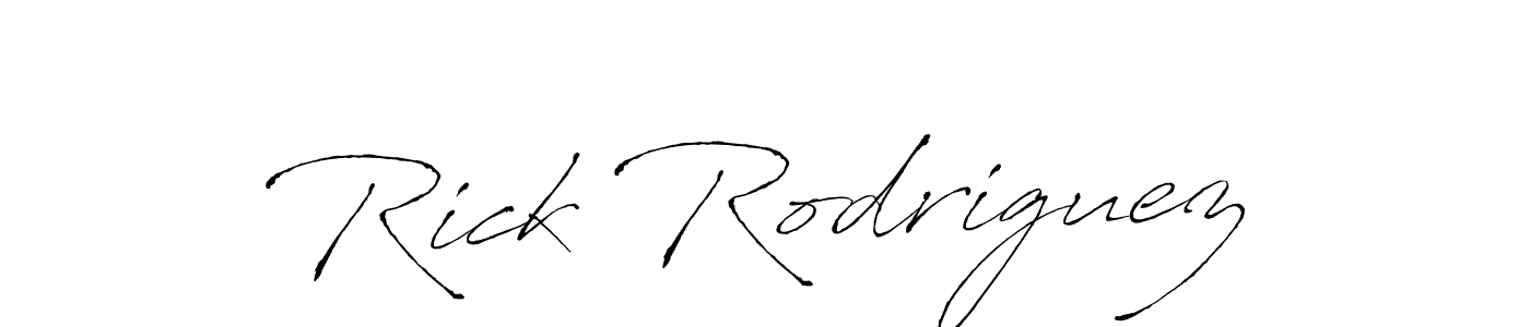 Design your own signature with our free online signature maker. With this signature software, you can create a handwritten (Antro_Vectra) signature for name Rick Rodriguez. Rick Rodriguez signature style 6 images and pictures png