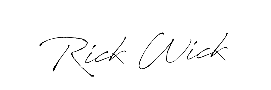 The best way (Antro_Vectra) to make a short signature is to pick only two or three words in your name. The name Rick Wick include a total of six letters. For converting this name. Rick Wick signature style 6 images and pictures png