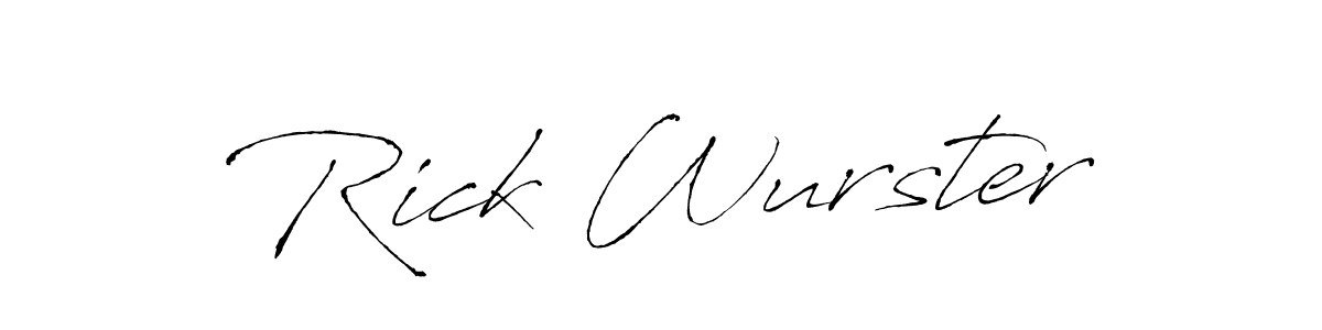 The best way (Antro_Vectra) to make a short signature is to pick only two or three words in your name. The name Rick Wurster include a total of six letters. For converting this name. Rick Wurster signature style 6 images and pictures png