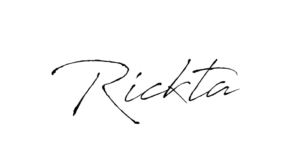 It looks lik you need a new signature style for name Rickta. Design unique handwritten (Antro_Vectra) signature with our free signature maker in just a few clicks. Rickta signature style 6 images and pictures png