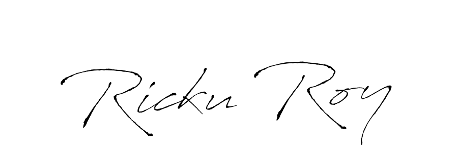 Use a signature maker to create a handwritten signature online. With this signature software, you can design (Antro_Vectra) your own signature for name Ricku Roy. Ricku Roy signature style 6 images and pictures png