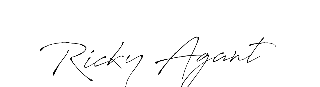 The best way (Antro_Vectra) to make a short signature is to pick only two or three words in your name. The name Ricky Agant include a total of six letters. For converting this name. Ricky Agant signature style 6 images and pictures png