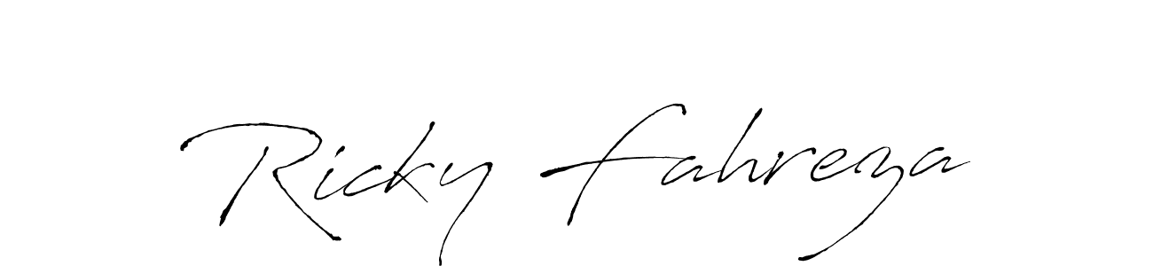 This is the best signature style for the Ricky Fahreza name. Also you like these signature font (Antro_Vectra). Mix name signature. Ricky Fahreza signature style 6 images and pictures png
