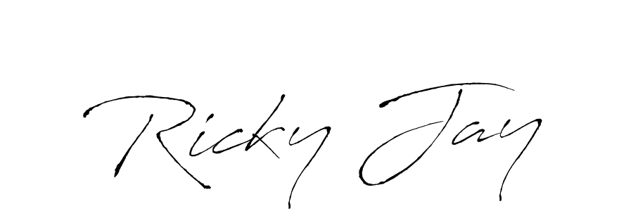 Also You can easily find your signature by using the search form. We will create Ricky Jay name handwritten signature images for you free of cost using Antro_Vectra sign style. Ricky Jay signature style 6 images and pictures png