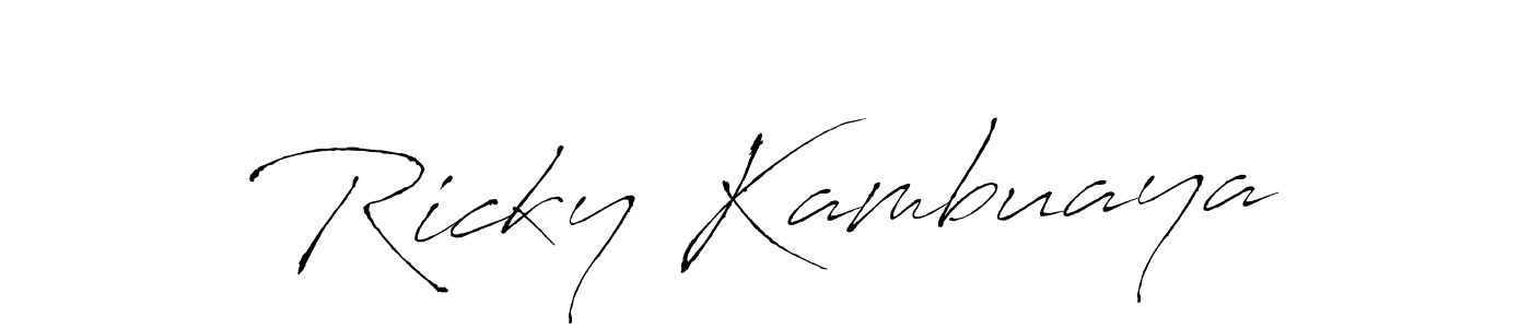 Ricky Kambuaya stylish signature style. Best Handwritten Sign (Antro_Vectra) for my name. Handwritten Signature Collection Ideas for my name Ricky Kambuaya. Ricky Kambuaya signature style 6 images and pictures png