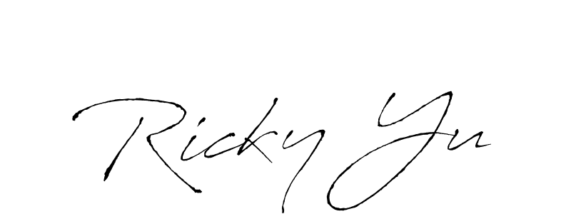 Once you've used our free online signature maker to create your best signature Antro_Vectra style, it's time to enjoy all of the benefits that Ricky Yu name signing documents. Ricky Yu signature style 6 images and pictures png