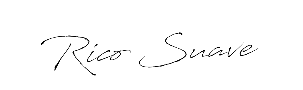 Also You can easily find your signature by using the search form. We will create Rico Suave name handwritten signature images for you free of cost using Antro_Vectra sign style. Rico Suave signature style 6 images and pictures png