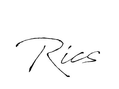 How to make Rics name signature. Use Antro_Vectra style for creating short signs online. This is the latest handwritten sign. Rics signature style 6 images and pictures png