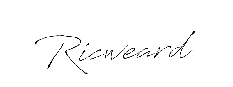 Best and Professional Signature Style for Ricweard. Antro_Vectra Best Signature Style Collection. Ricweard signature style 6 images and pictures png