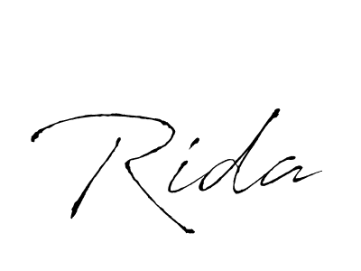 How to make Rida signature? Antro_Vectra is a professional autograph style. Create handwritten signature for Rida name. Rida signature style 6 images and pictures png