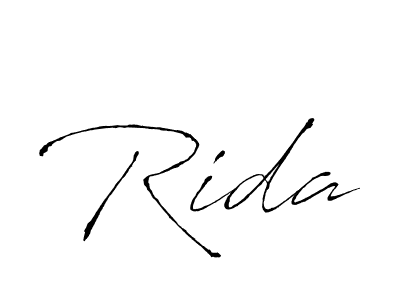 Create a beautiful signature design for name Rida. With this signature (Antro_Vectra) fonts, you can make a handwritten signature for free. Rida signature style 6 images and pictures png