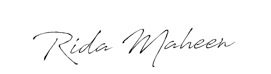 Make a beautiful signature design for name Rida Maheen. Use this online signature maker to create a handwritten signature for free. Rida Maheen signature style 6 images and pictures png