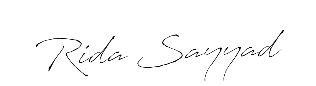 The best way (Antro_Vectra) to make a short signature is to pick only two or three words in your name. The name Rida Sayyad include a total of six letters. For converting this name. Rida Sayyad signature style 6 images and pictures png