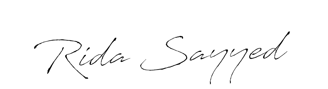 Make a beautiful signature design for name Rida Sayyed. Use this online signature maker to create a handwritten signature for free. Rida Sayyed signature style 6 images and pictures png