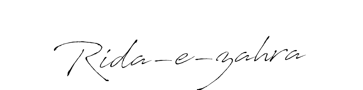 How to make Rida-e-zahra signature? Antro_Vectra is a professional autograph style. Create handwritten signature for Rida-e-zahra name. Rida-e-zahra signature style 6 images and pictures png