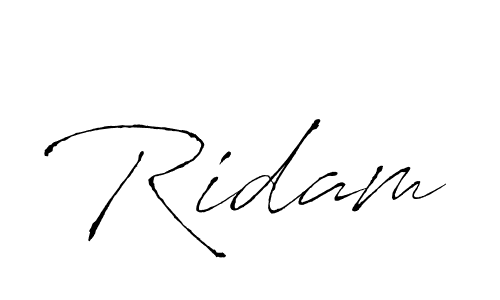 Antro_Vectra is a professional signature style that is perfect for those who want to add a touch of class to their signature. It is also a great choice for those who want to make their signature more unique. Get Ridam name to fancy signature for free. Ridam signature style 6 images and pictures png