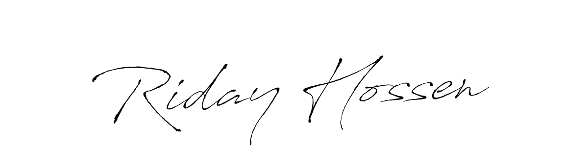 Similarly Antro_Vectra is the best handwritten signature design. Signature creator online .You can use it as an online autograph creator for name Riday Hossen. Riday Hossen signature style 6 images and pictures png