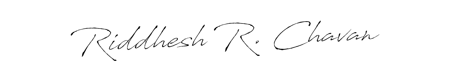 Use a signature maker to create a handwritten signature online. With this signature software, you can design (Antro_Vectra) your own signature for name Riddhesh R. Chavan. Riddhesh R. Chavan signature style 6 images and pictures png