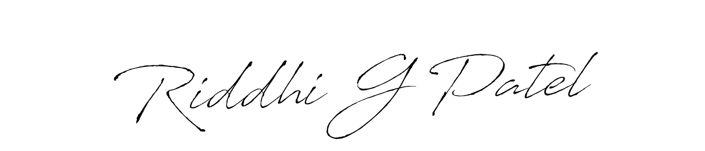 The best way (Antro_Vectra) to make a short signature is to pick only two or three words in your name. The name Riddhi G Patel include a total of six letters. For converting this name. Riddhi G Patel signature style 6 images and pictures png