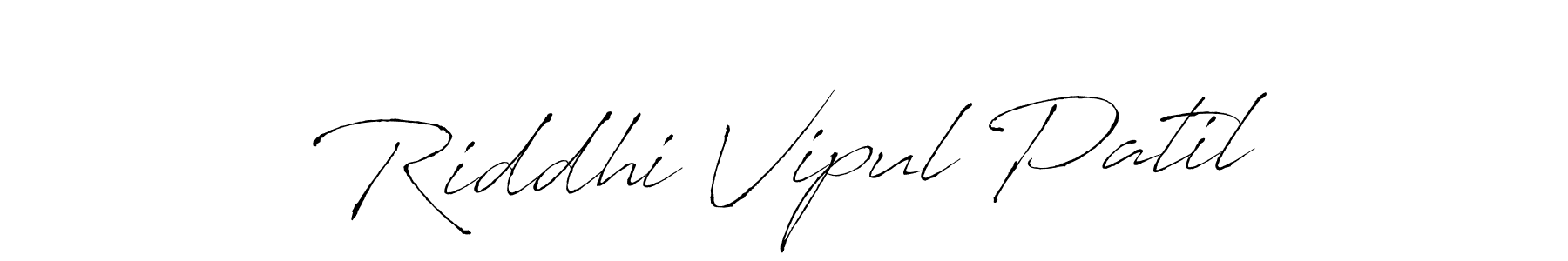 Antro_Vectra is a professional signature style that is perfect for those who want to add a touch of class to their signature. It is also a great choice for those who want to make their signature more unique. Get Riddhi Vipul Patil name to fancy signature for free. Riddhi Vipul Patil signature style 6 images and pictures png