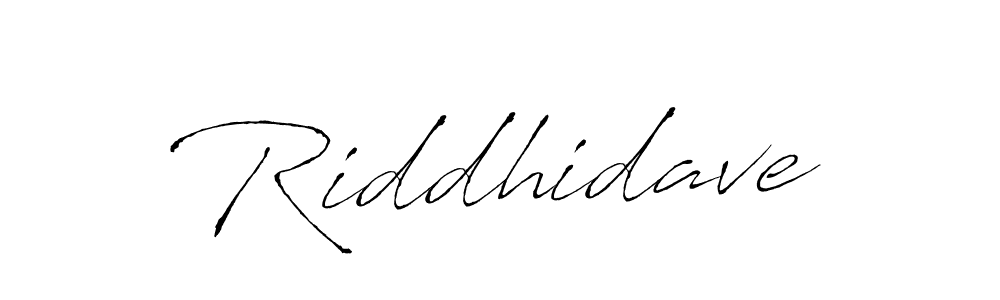 Use a signature maker to create a handwritten signature online. With this signature software, you can design (Antro_Vectra) your own signature for name Riddhidave. Riddhidave signature style 6 images and pictures png