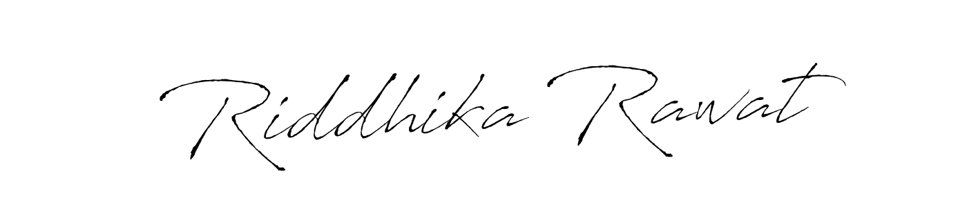 Design your own signature with our free online signature maker. With this signature software, you can create a handwritten (Antro_Vectra) signature for name Riddhika Rawat. Riddhika Rawat signature style 6 images and pictures png