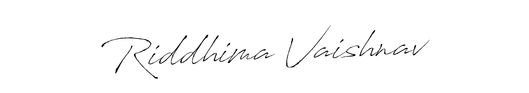 Antro_Vectra is a professional signature style that is perfect for those who want to add a touch of class to their signature. It is also a great choice for those who want to make their signature more unique. Get Riddhima Vaishnav name to fancy signature for free. Riddhima Vaishnav signature style 6 images and pictures png