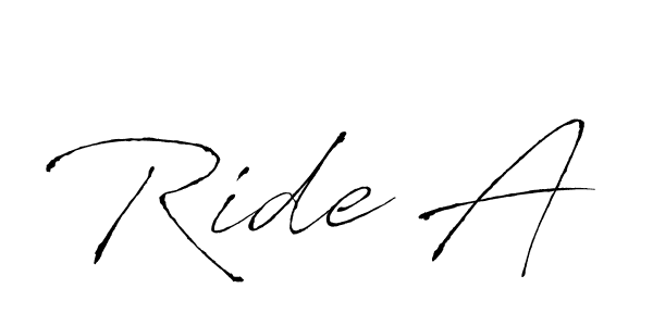 Create a beautiful signature design for name Ride A. With this signature (Antro_Vectra) fonts, you can make a handwritten signature for free. Ride A signature style 6 images and pictures png