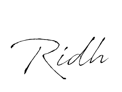 The best way (Antro_Vectra) to make a short signature is to pick only two or three words in your name. The name Ridh include a total of six letters. For converting this name. Ridh signature style 6 images and pictures png