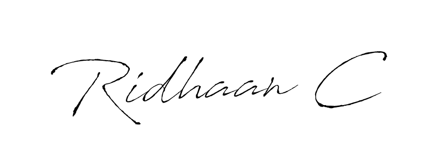 Also we have Ridhaan C name is the best signature style. Create professional handwritten signature collection using Antro_Vectra autograph style. Ridhaan C signature style 6 images and pictures png