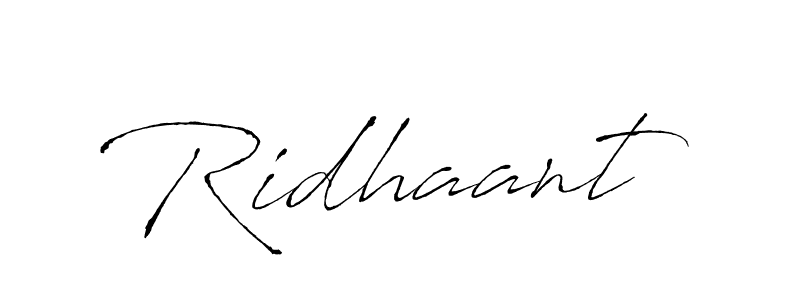 How to make Ridhaant name signature. Use Antro_Vectra style for creating short signs online. This is the latest handwritten sign. Ridhaant signature style 6 images and pictures png