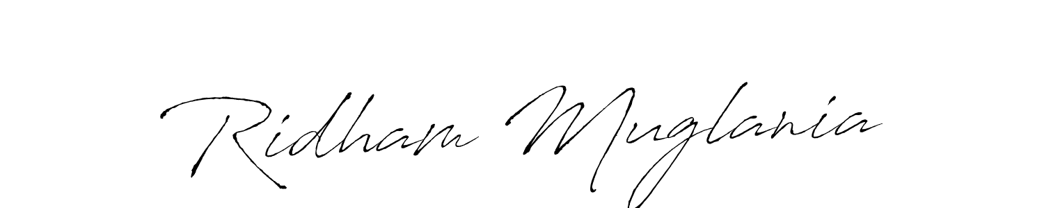 Make a beautiful signature design for name Ridham Muglania. Use this online signature maker to create a handwritten signature for free. Ridham Muglania signature style 6 images and pictures png